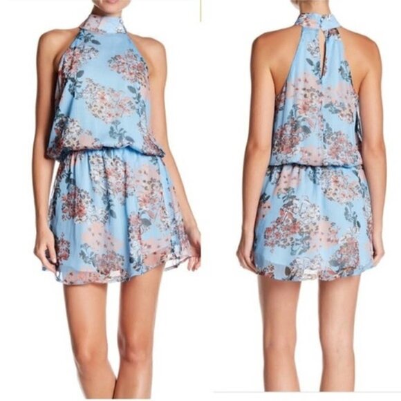 Line + Dot Floral Print Dress - Picture 1 of 5